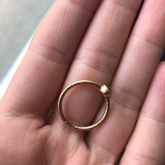 💎 18k Rose Gold Raw Diamond Ring - Picture 7 of 8